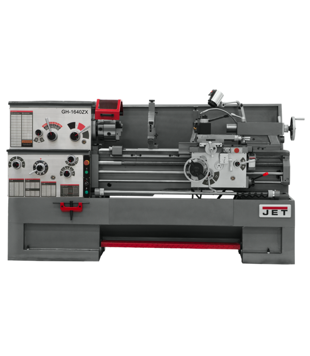 JET GH-1640ZX Large Spindle Bore Lathe with AC DRO 2 AX 460V