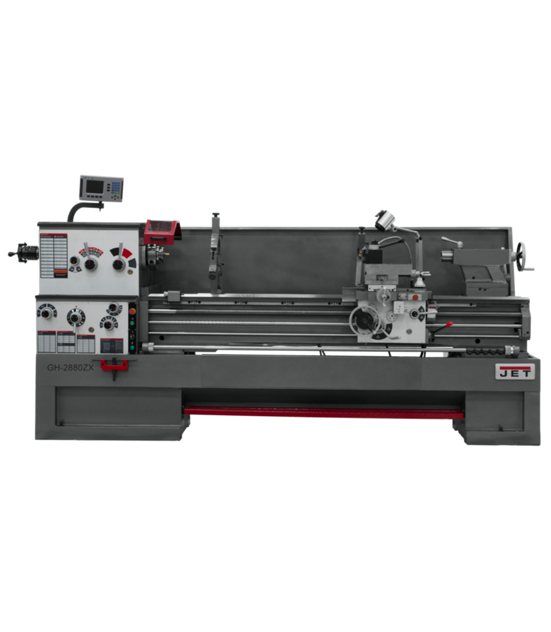 JET GH-2280ZX Large Spindle Bore Lathe with ACU-RITE 203 DRO with Taper Attachment 460V