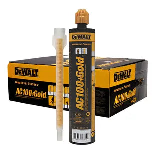 DeWALT AC100 + Gold Quik-Shot Acrylic Adhesive Anchoring System  10 oz