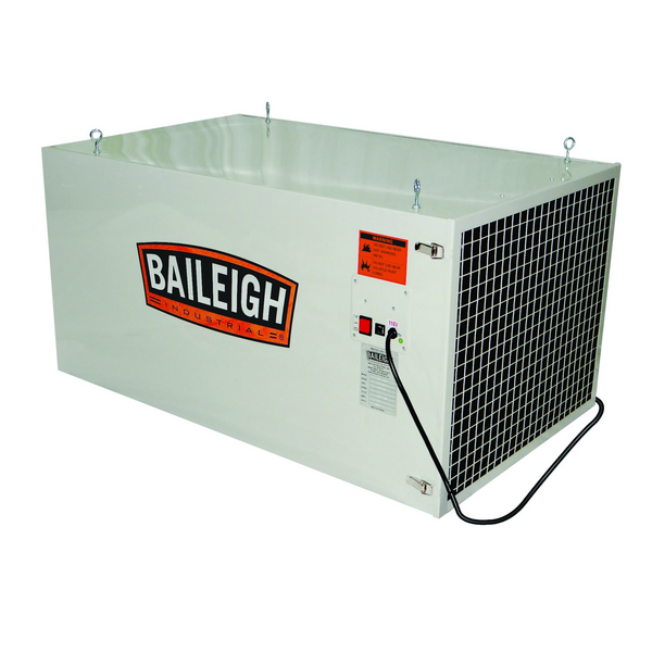 Baileigh AFS-1600; 110V 1/2HP 1Phase Air Filtration System w/ Remote 3-Stage, 1 Micron 1600CFM