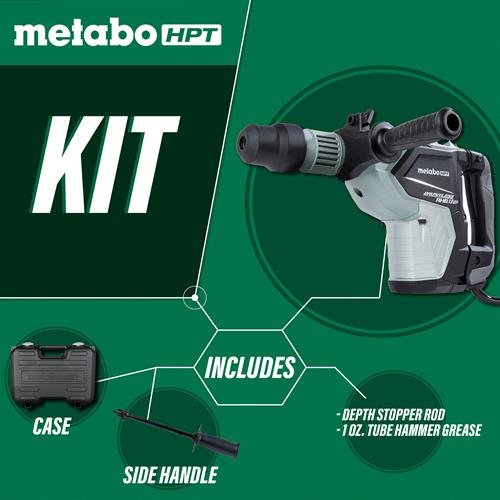 Hitachi (Now Metabo HPT) DH40MEY 1-9/16 Inch SDS Max Rotary Hammer with Aluminum Housing Body