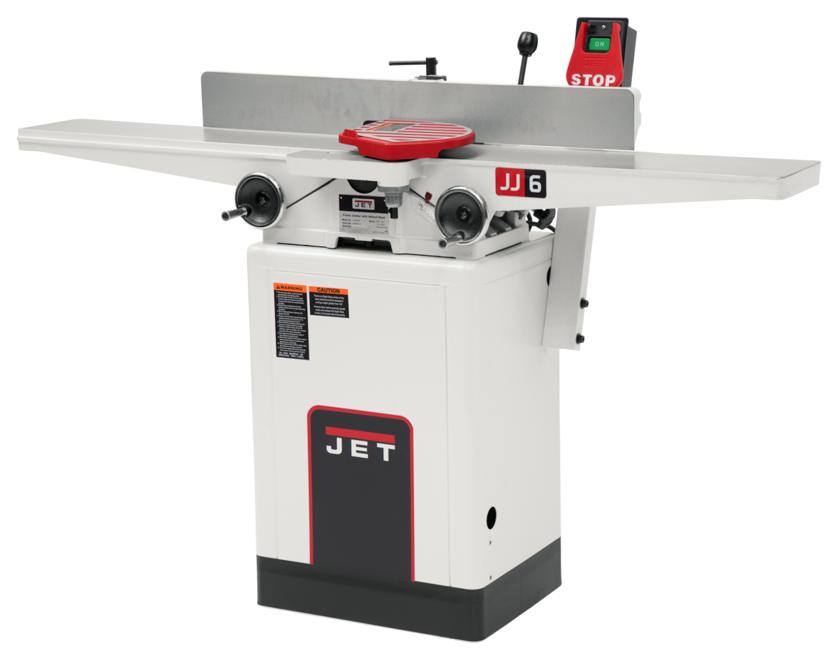 JET JJ-6HHDX, 6-Inch Jointer, Helical Cutterhead, 1 HP, 1Ph 115/230V