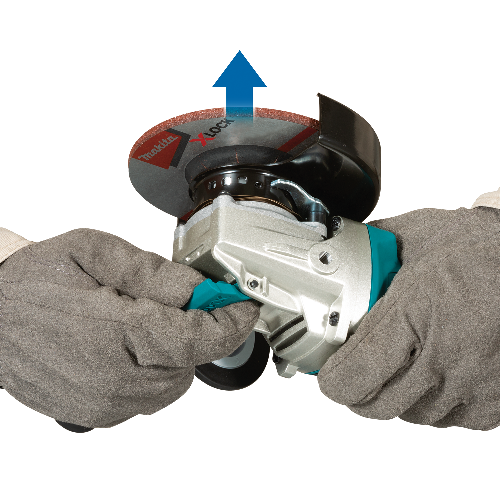 Makita XAG25Z 18V LXT Lithium-Ion Brushless Cordless 4-1/ 2 in /5 in X-LOCK Angle Grinder with AFT, Tool Only