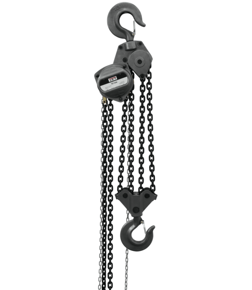 JET 10-Ton Hand Chain Hoist with 30' Lift | S90-1000-30