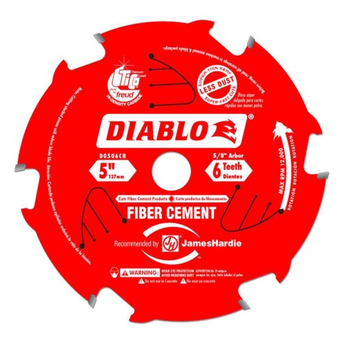 Diablo D0506CH Diablo 5-inch 6T Fiber Cement TiCo Circular Saw Blades