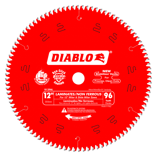 Diablo D1296L 12 in x 96 Tooth Laminate / Aluminum Saw Blade