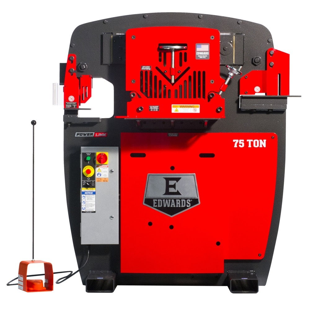 Edwards IW75-1P230-AC700 75 Ton Ironworker 1 Phase 230 Volt with PowerLink