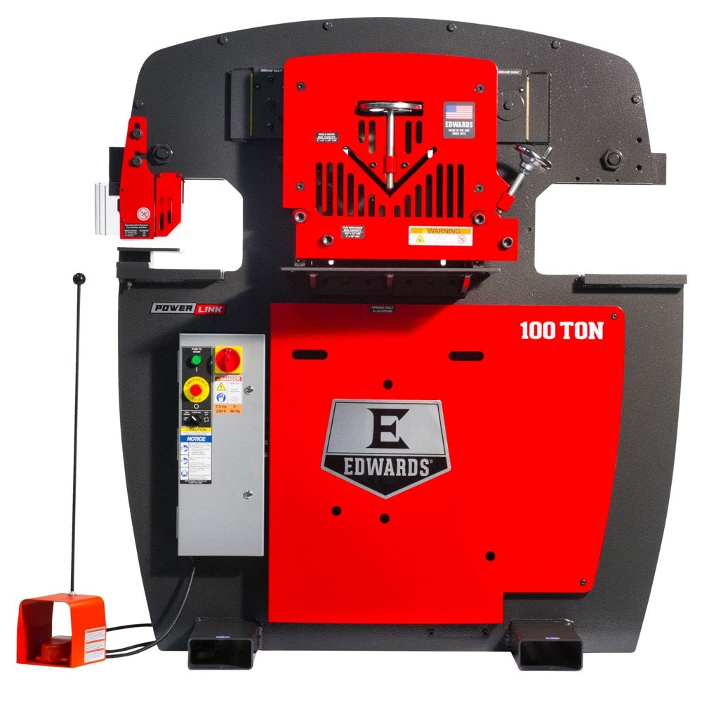Edwards IW100-3P460-AC600 100 Ton Ironworker 3 Phase 460 Volt with PowerLink