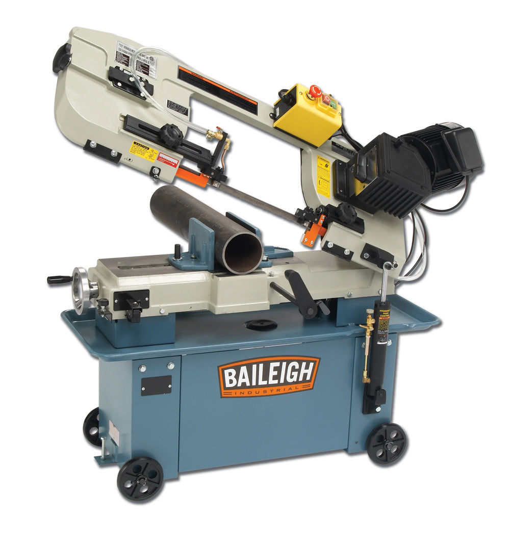 Baileigh BS-712M 110 Volt Metal Cutting Band Saw with Vertical Cutting Option Mitering Vice 3/4" Blade Width