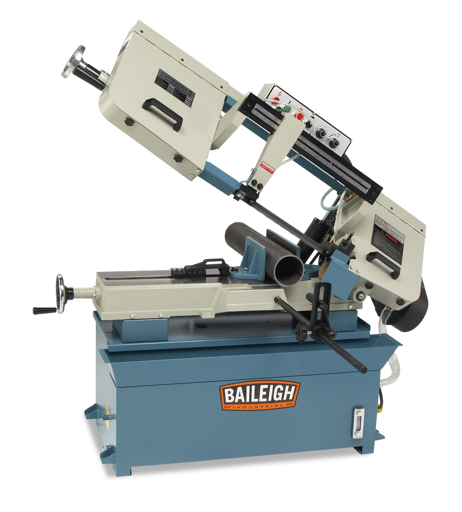 Baileigh BS-916M 240V 1 Phase Metal Cutting Band Saw Mitering Vice 1" Blade Width