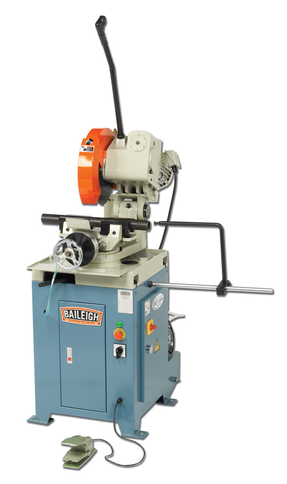 Baileigh CS-350P 220V 3 Phase Heavy Duty Manually Operated Cold Saw with Pneumatic Vise 14" Blade Diameter