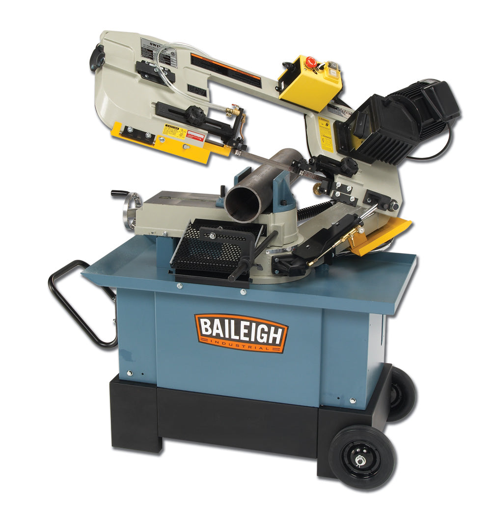 Baileigh BS-712MS 120V Metal Cutting Band Saw with Vertical Cutting Option Mitering Head 3/4" Blade Width