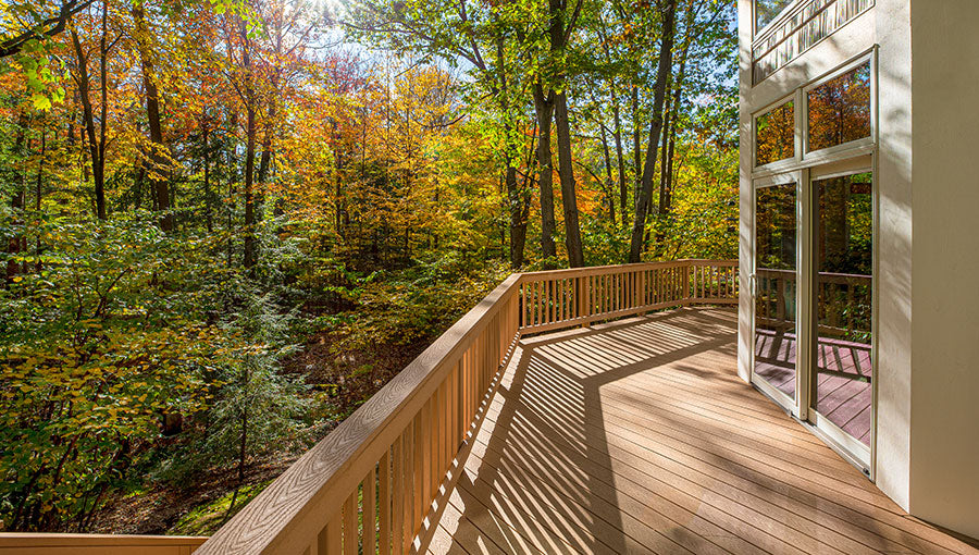 Large Deck on Home in the Woods