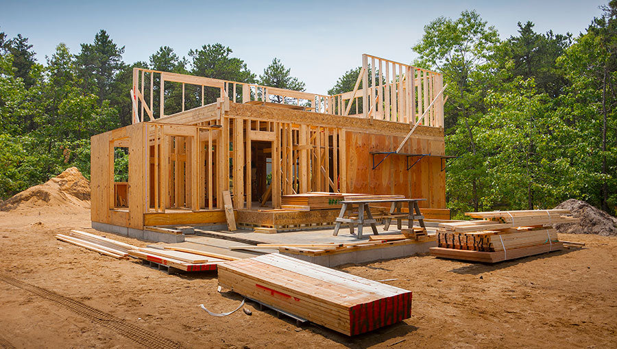 New house framing construction