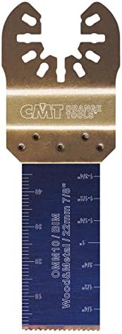 CMT OMM10-X1 Plunge & Flush-Cut Blade For Wood & Metal Quick Release Oscillator Multicutter