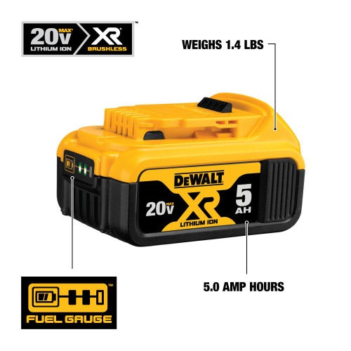 DeWALT DCB205-2C 20V MAX* 5.0Ah Starter Kit with 2 batteries & Charger