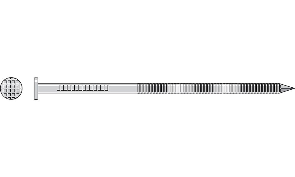 Simpson Strong-Tie 2-1/2" 12ga. 8d Common Nail - Annular Ring Shank, 304 Stainless Steel