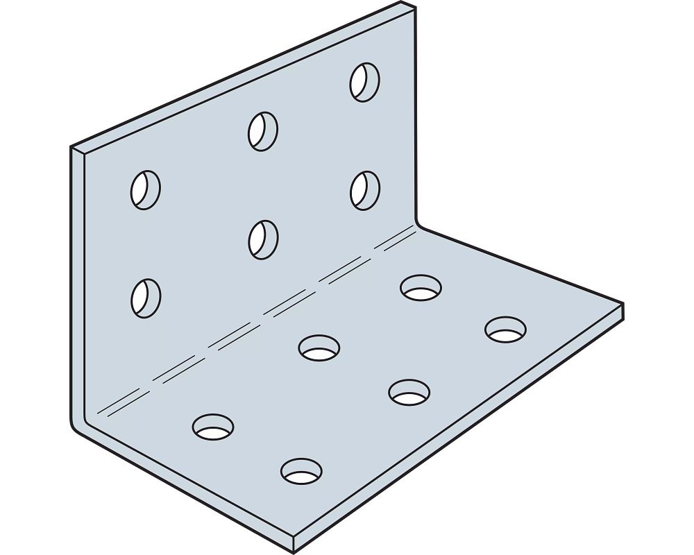 Simpson HL57 5x7 Heavy L-Shaped Angle G90 Galvanized