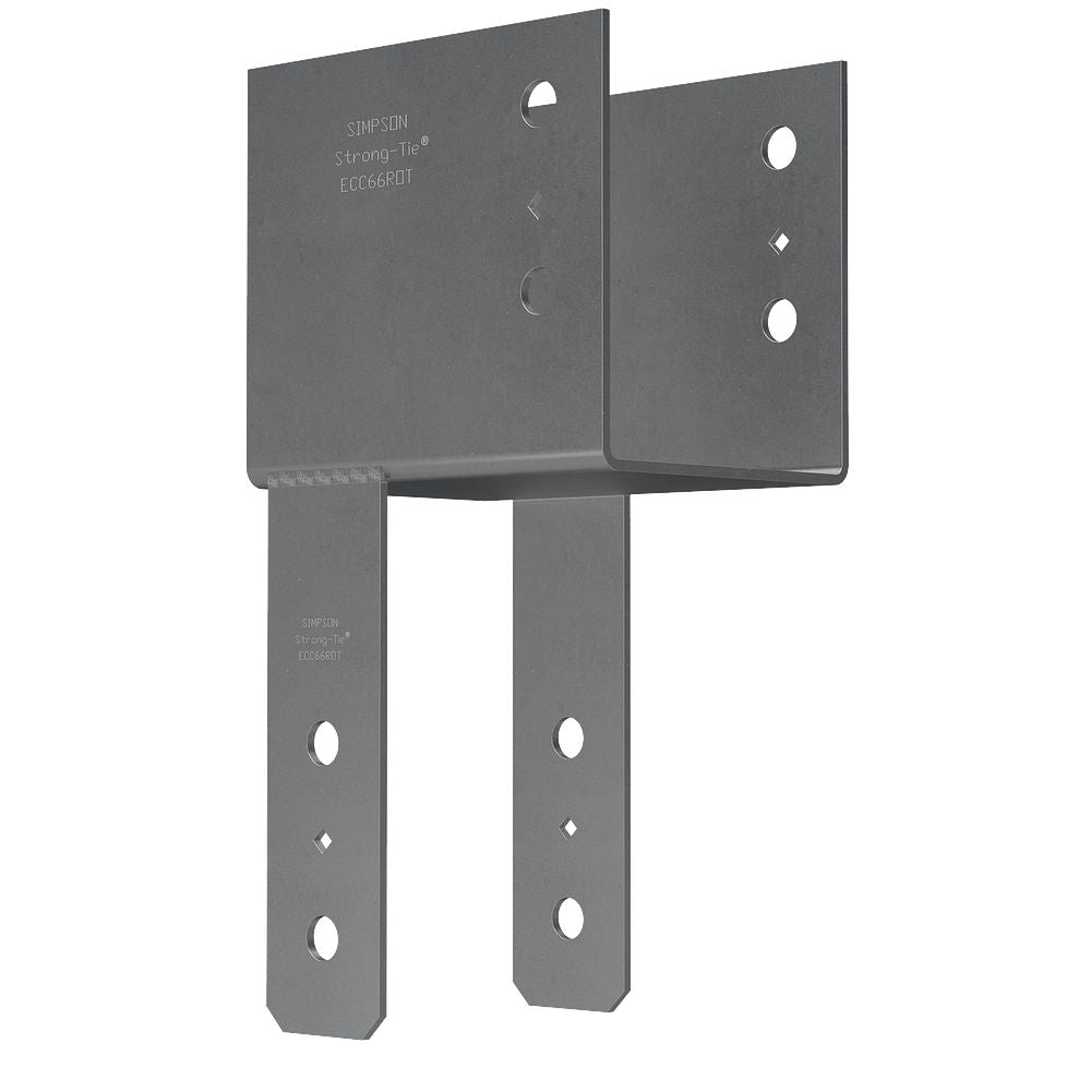 Simpson ECC66ROT End Column Cap 6X Beam, 6X Post Rotated Straps