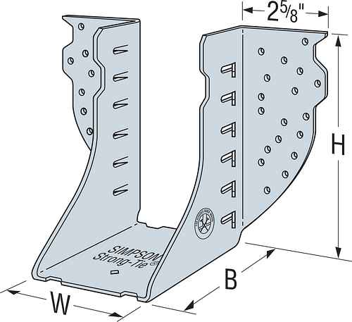 Simpson HGUS28-3 Face-Mount Hanger For Triple 2x8