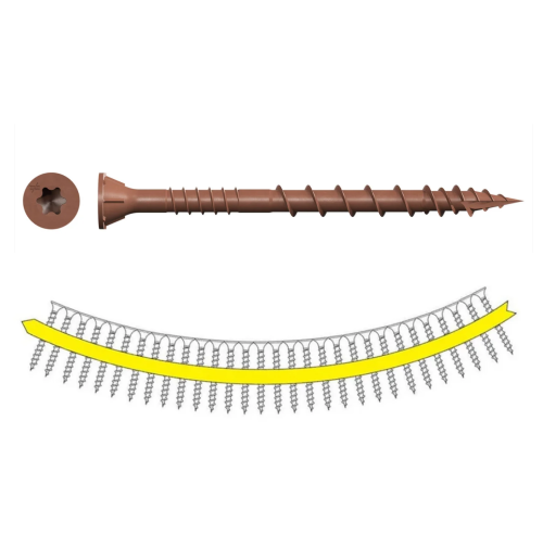 Simpson Deck-Drive Red DSV WOOD Screw (Collated)