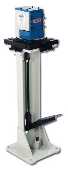 Baileigh SN-F16-FN; Foot Operated Corner Notcher, 16 Gauge Mild Steel Capacity up to 3" x 3" at 90 Degrees