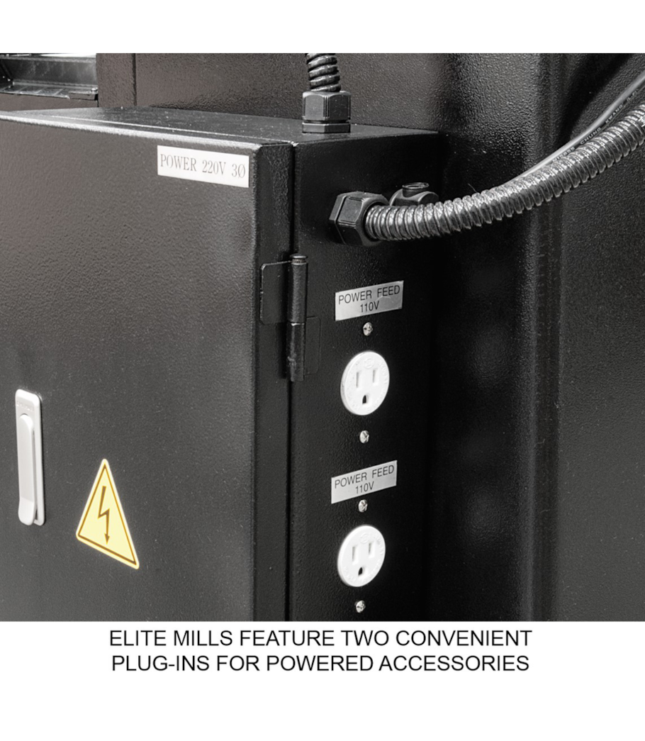 JET Elite EVS-949 Mill with 2-Axis Newall DP700 DRO and X, Y-Axis JET Powerfeeds - 894354