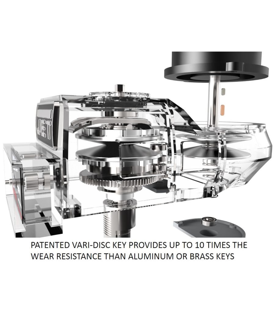 JET Elite ETM-949 Mill with 2-Axis Newall DP700 DRO and X, Y-Axis JET Powerfeeds and USA Made Air Draw Bar - 894155