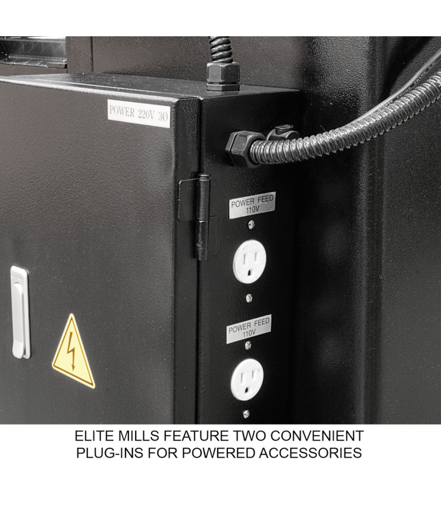 JET Elite EVS-949 Mill with 3-Axis ACU-RITE 203 (Knee) DRO and X, Y-Axis JET Powerfeeds - 894326