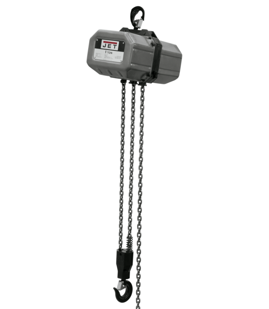 JET 1-Ton Electric Chain Hoist 1-Phase 10' Lift | 1SS-1C-10