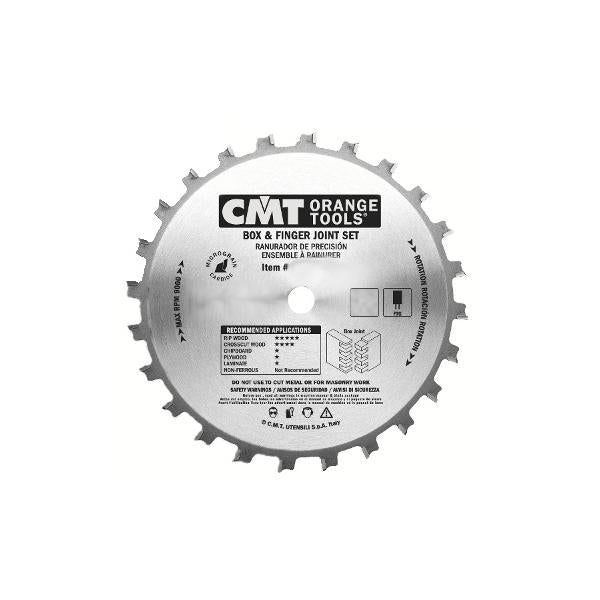 CMT 230.224.01 Blade for Box and Finger Joint Set with 8-Inch Diameter by 24 Teeth FTG Grind and 5/8-Inch Bore