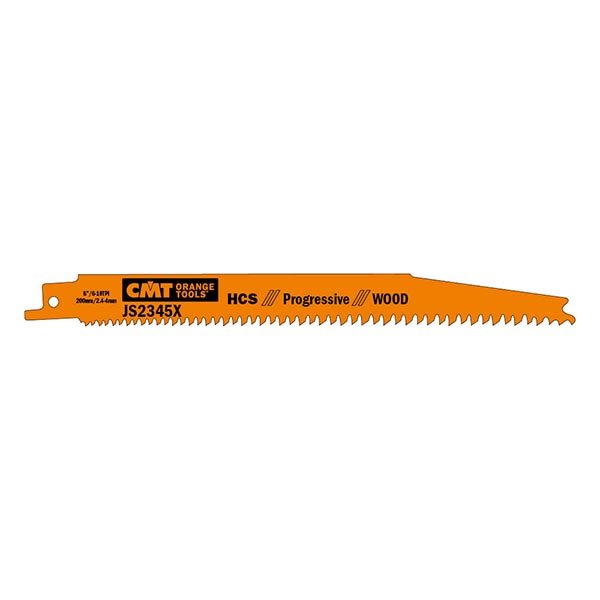 CMT JS2345X-5 5 Recip Saw Blades for Wood (HCs) 8 x 6-10TPI