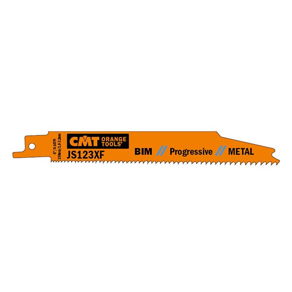 CMT JS123XF-5 8-14 TPI Bimetal Reciprocating Saw Blades for Metal (5 Pack), 5"