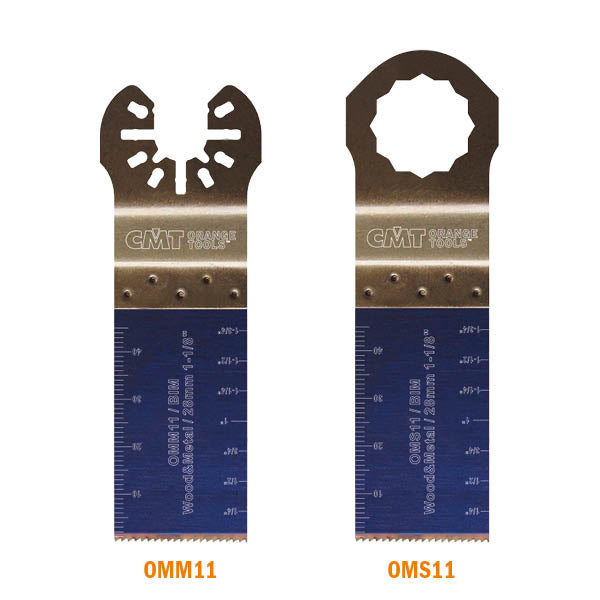 CMT OMM11-X1 Plunge & Flush-Cut Blade For Wood & Metal Quick Release Oscillator Multicutter,