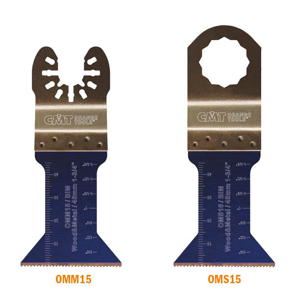 CMT OMM15-X1 Plunge & Flush-Cut Blade For Wood & Metal Quick Release Oscillator Multicutter,