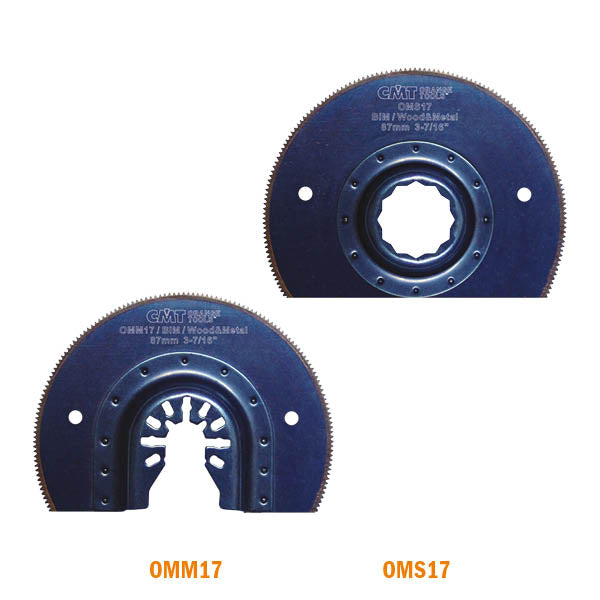 CMT OMM17-X1 Radial Saw Blade For Wood & Metal Quick Release Oscillator Multicutter,