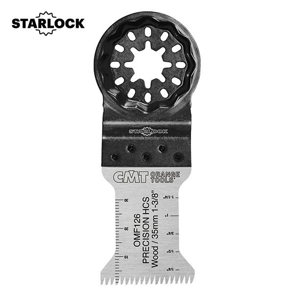 CMT OMF126-x1 Blade 35 mm Precision Cut Japanese Double Teeth for Wood, Attack Starlock, Grey/Black