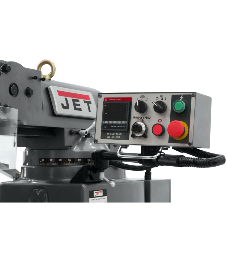 JET JTM-949EVS Mill With 3-Axis Newall DP700 DRO (Knee) With X-Axis Powerfeed - 690540