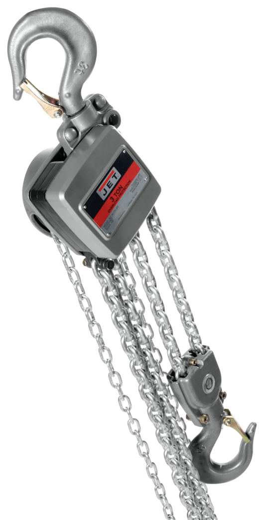 JET 3-Ton Aluminum Hand Chain Hoist with 30ft of Lift | AL100-300-30