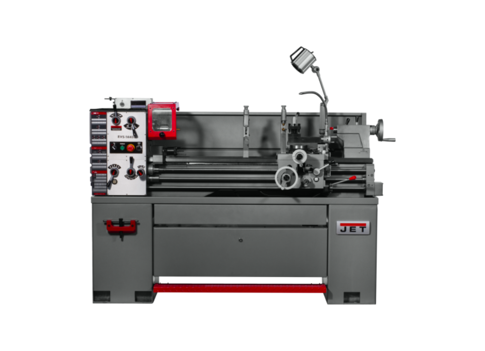 JET EVS-1440 Electronic Variable Speed lathe with Taper Attachment & Collet Closer,3HP