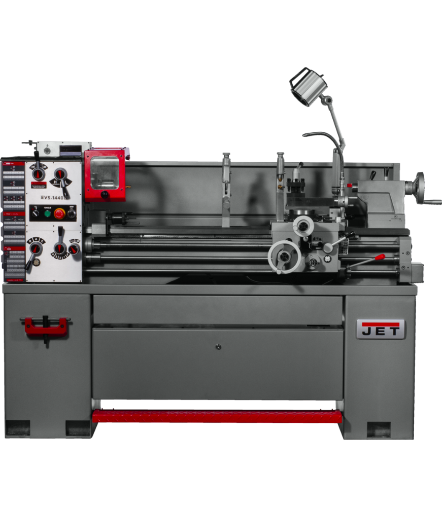 311445,EVS-1440 Electronic Variable Speed lathe with Acu-Rite 203 DRO and Taper Attachment, 3HP, 230/460V, 3Ph,DRO and Taper AttachmentJET, Metalworking, Turning, Lathes