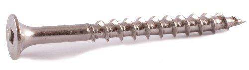 Simpson Strong-Tie T12300WPB 12 x 3" Square Drive Type 316 Stainless Steel Bugle Head Deck Screws - 1500 pc Bulk