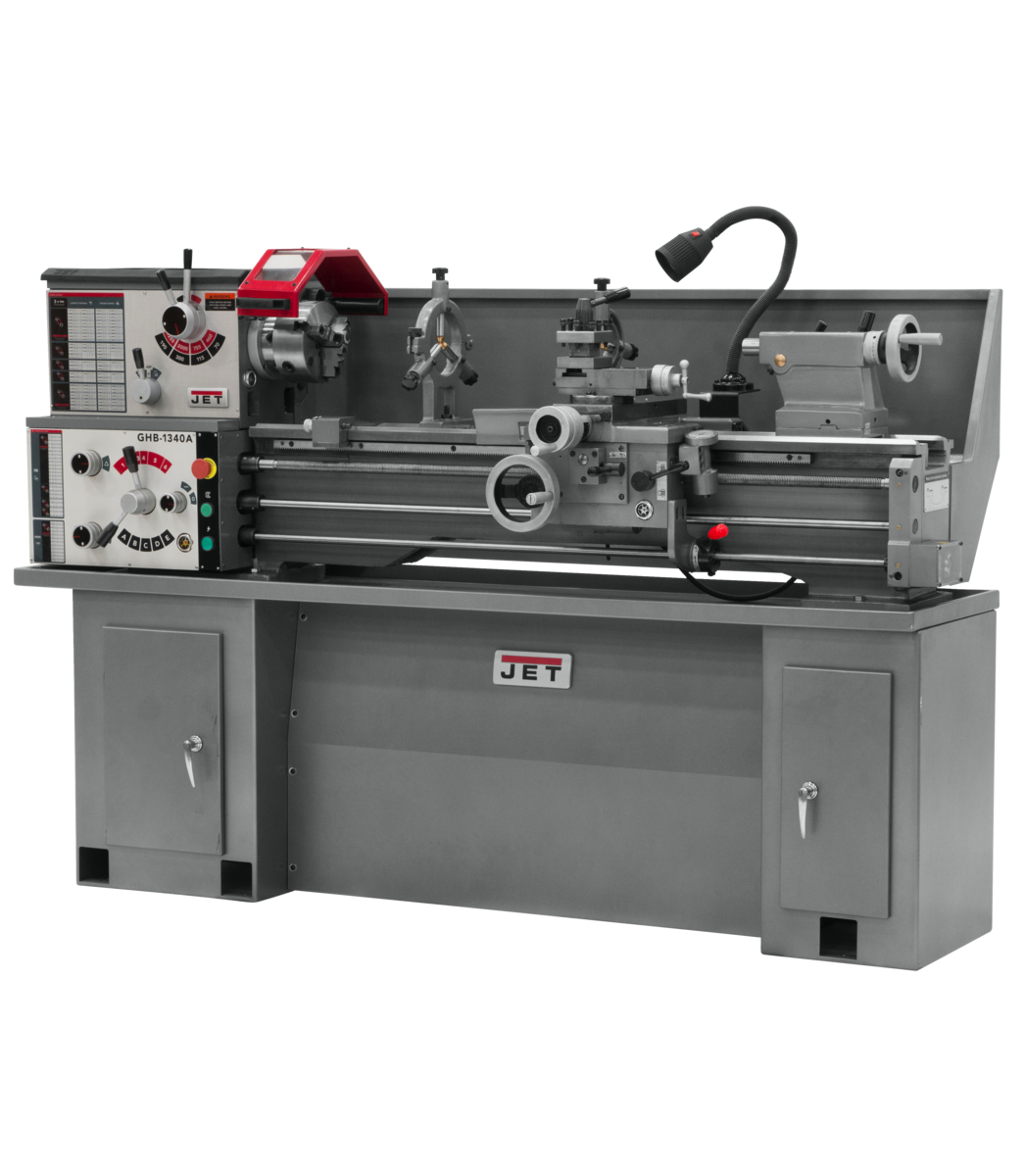 321357A, GHB-1340A, GHB-1340A, 13" Swing 40" Centers, 2HP, 1Ph, 230V only, Jet, Metalworking, Turning, Lathes