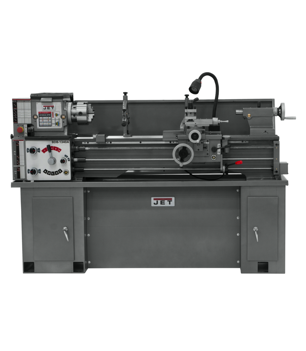 321360A, BDB-1340A, BDB-1340A, Belt, 13" Swing 40" Centers, 2HP, 1Ph, 230V Only, Jet, Metalworking, Turning, Lathes