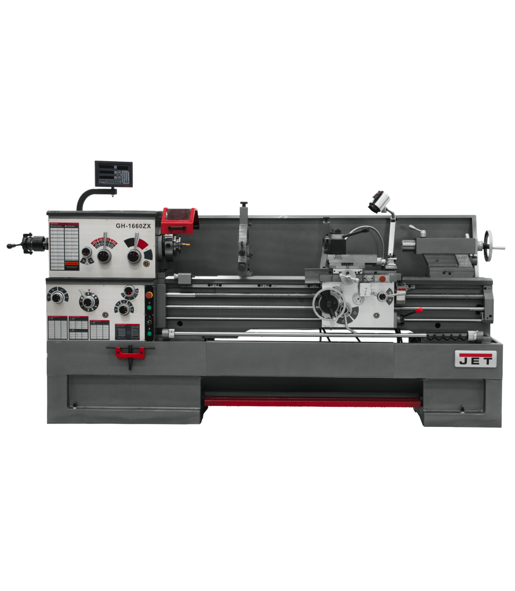 321440, GH-1660ZX Lathe with 2-axis ACU-RITE 203 & Collet Closer Installed, Jet, Metalworking, Turning, Lathes