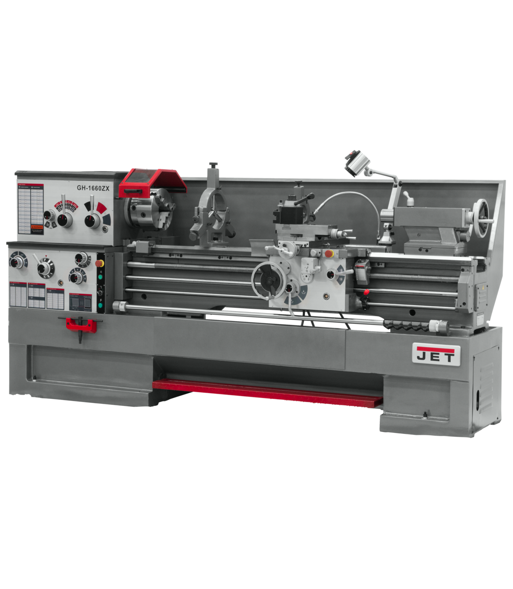 321484, GH-1860ZX Lathe with 2-axis ACU-RITE DRO 203 Installed, Jet, Metalworking, Turning, Lathes