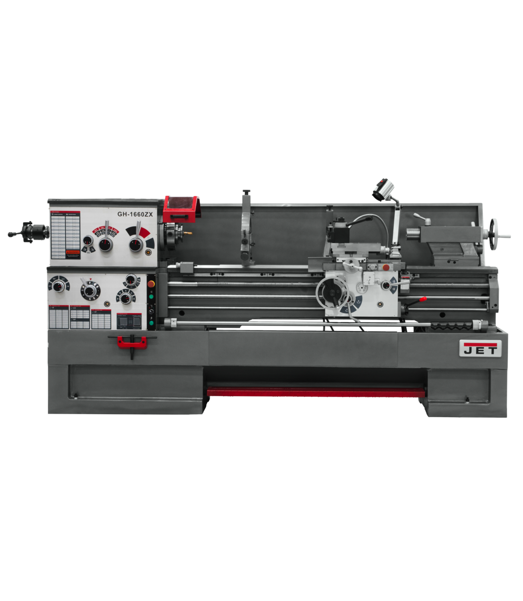 321544, GH-1660ZX Lathe with Taper Attachment and Collet Closer Installed, Jet, Metalworking, Turning, Lathes