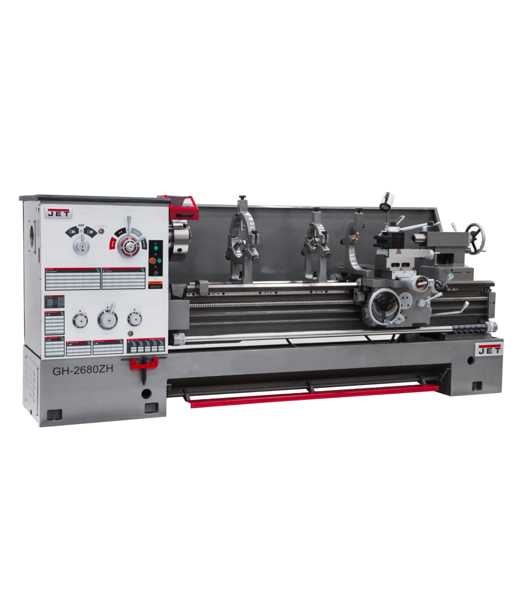 321860, GH-2680ZH , 26" Swing, 80" Between Centers,GH-2680ZH, 4-1/8" Spindle Bore Geared Head Lathe, Jet, Metalworking, Turning, Lathes