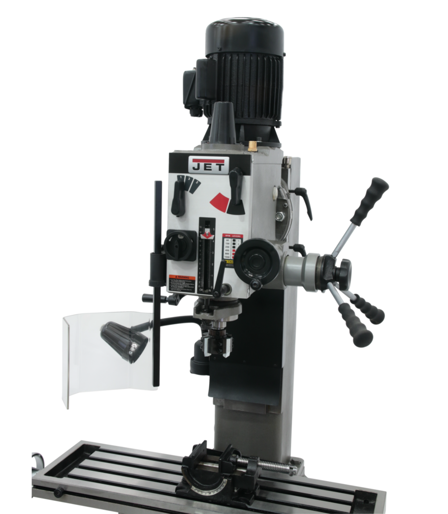 JET JMD-45GH Geared Head Square Column Mill/Drill with Newall DP700 2-Axis DRO & X-Powerfeed - 351151