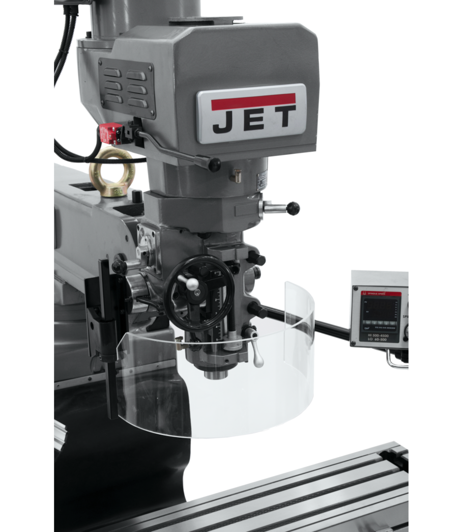 JET JTM-1050EVS2/230 Mill With Acu-Rite 203 DRO With X-Axis Powerfeed and Air Powered Drawbar - 690620